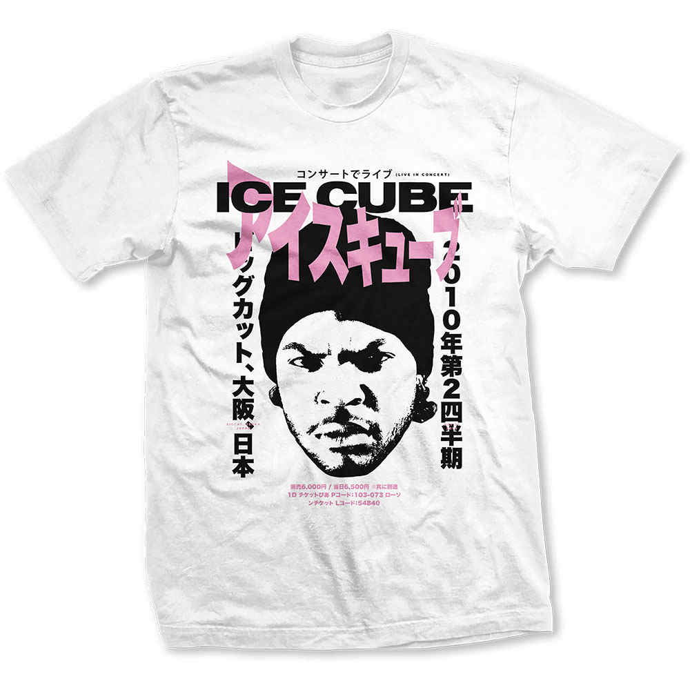 Ice Cube - Beanie Kanji Heren Tshirt - Wit